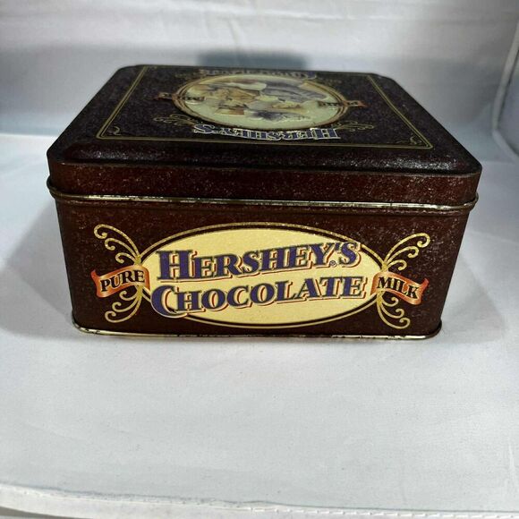 Hershey's Pure Milk Chocolate Vintage Edition 4 1995 Tin Can Vintage - Picture 2 of 6